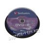 Disk DVD+R VERBATIM 4,7GB, 16x, 10-cake