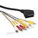 Scart vidlice Hama - 6 cinch vidlice, 2m