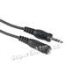 Kabel Hama 43300, Prodlužovačka jack vidlice 3,5 mm stereo - jack zásuvka 3,5 mm stereo, 2,5 m