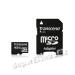 Paměťová karta Transcend MicroSDHC 4GB Class 2 + adapter